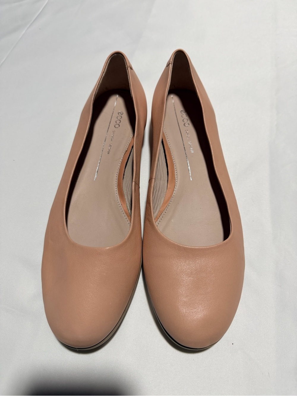ECCO Anine Leather Ballerina - Blush Pink - Picture 4 of 9